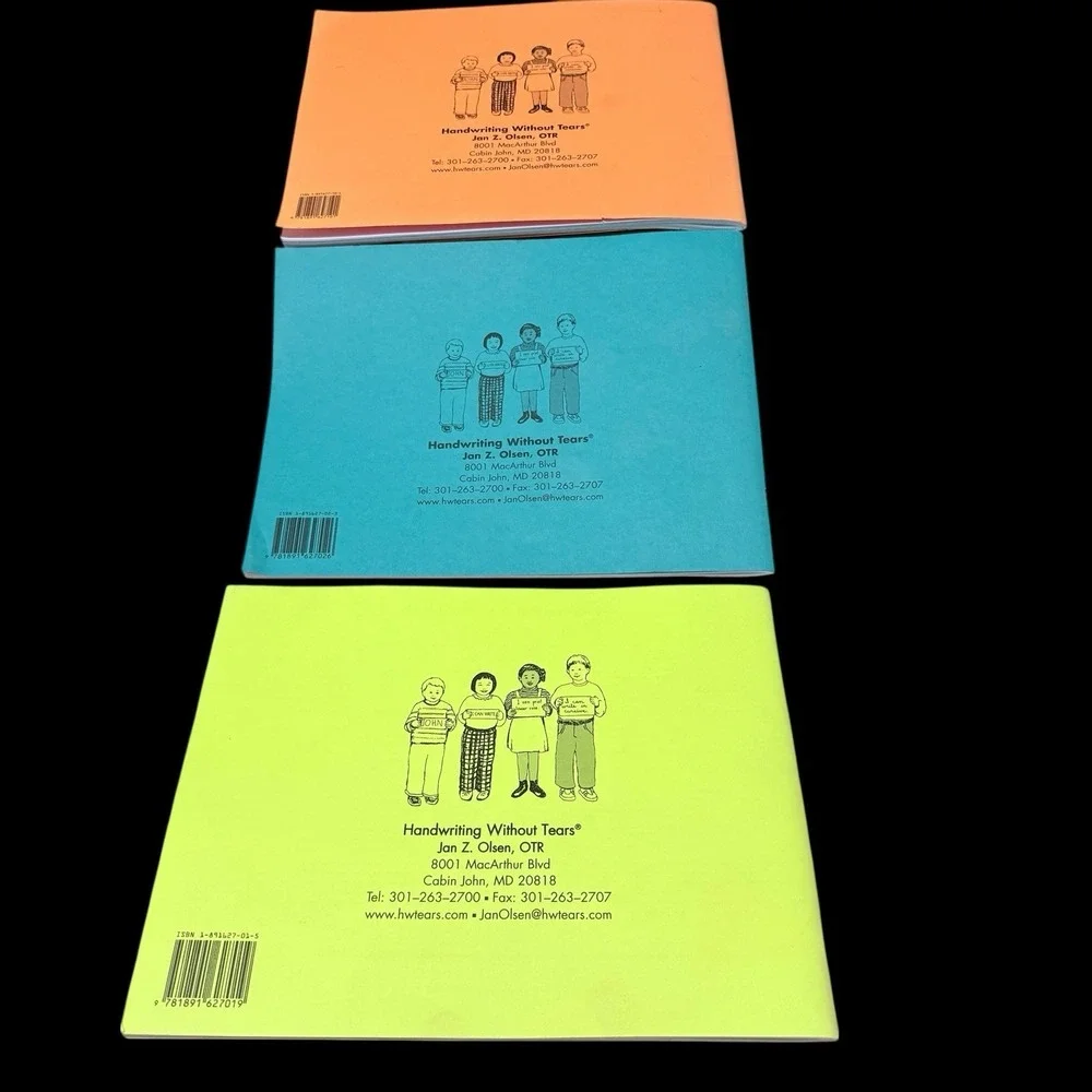 Lot Of 3 Handwitting‎ Without Tears Series By  Jan Z Olsen Workbooks NEW!